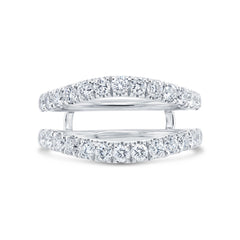 1.16ct 14k White Gold Diamond Lady's Ring Guard