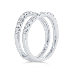1.16ct 14k White Gold Diamond Lady's Ring Guard