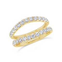 1.16ct 14k Yellow Gold Diamond Lady's Ring Guard