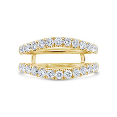1.16ct 14k Yellow Gold Diamond Lady's Ring Guard