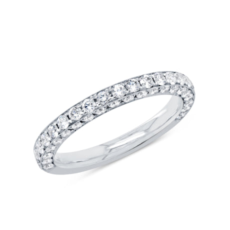 1.07ct 14k White Gold Diamond Lady's Band