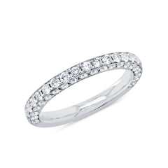 1.07ct 14k White Gold Diamond Lady's Band