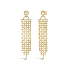 1.55ct 14k Yellow Gold Diamond Earring