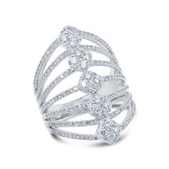 1.14ct 14k White Gold Diamond Lady's Ring