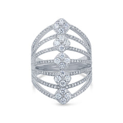 1.14ct 14k White Gold Diamond Lady's Ring