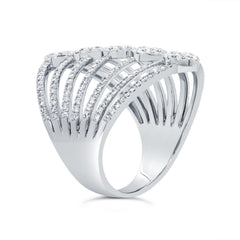 1.14ct 14k White Gold Diamond Lady's Ring