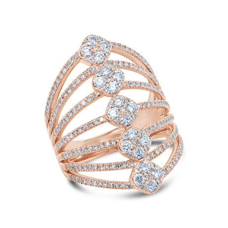 1.14ct 14k Rose Gold Diamond Lady's Ring