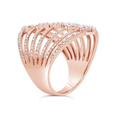 1.14ct 14k Rose Gold Diamond Lady's Ring