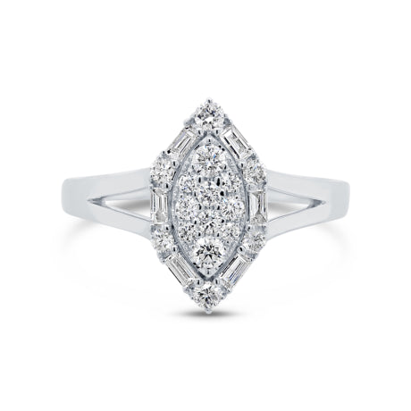 0.47ct 14k White Gold Diamond Lady's Ring