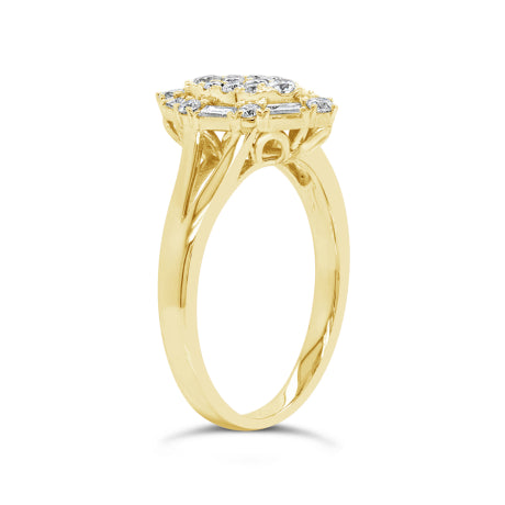 0.47ct 14k Yellow Gold Diamond Lady's Ring