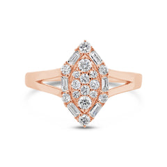 0.47ct 14k Rose Gold Diamond Lady's Ring