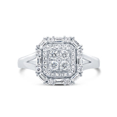 0.54ct 14k White Gold Diamond Lady's Ring