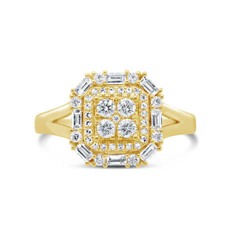 0.54ct 14k Yellow Gold Diamond Lady's Ring