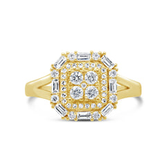 0.54ct 14k Yellow Gold Diamond Lady's Ring