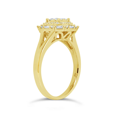 0.54ct 14k Yellow Gold Diamond Lady's Ring
