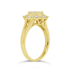 0.54ct 14k Yellow Gold Diamond Lady's Ring