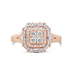0.54ct 14k Rose Gold Diamond Lady's Ring