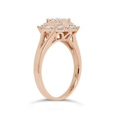 0.54ct 14k Rose Gold Diamond Lady's Ring