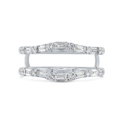 0.70ct 14k White Gold Diamond Lady's Ring Guard