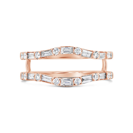 0.60ct 14k Rose Gold Diamond Lady's Ring Guard