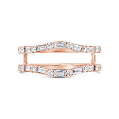 0.60ct 14k Rose Gold Diamond Lady's Ring Guard