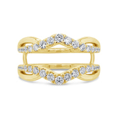 0.70ct 14k White Gold Diamond Lady's Ring Guard