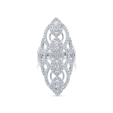 1.59ct 14k White Gold Diamond Lady's Ring