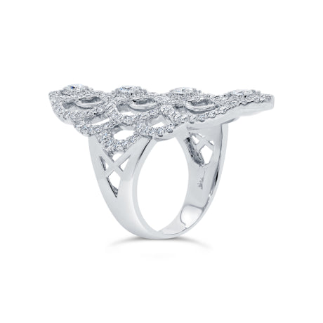 1.59ct 14k White Gold Diamond Lady's Ring
