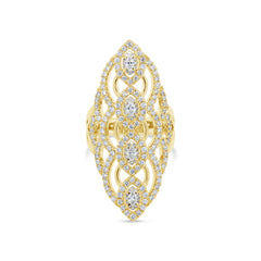 1.59ct 14k Yellow Gold Diamond Lady's Ring