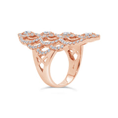 1.59ct 14k Rose Gold Diamond Lady's Ring