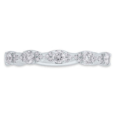 0.36ct 14k White Gold Diamond Lady's Ring Size 5.25