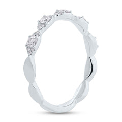 0.36ct 14k White Gold Diamond Lady's Ring Size 5.25