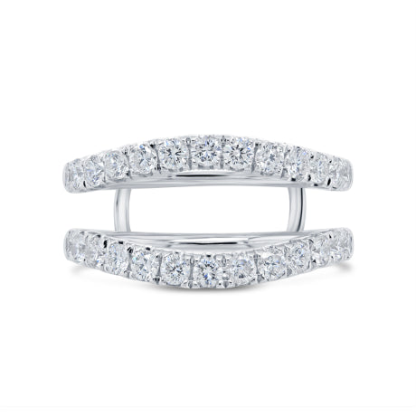 1.21ct 14k White Gold Diamond Lady's Ring Guard