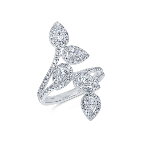 0.72ct 14k White Gold Diamond Lady's Ring