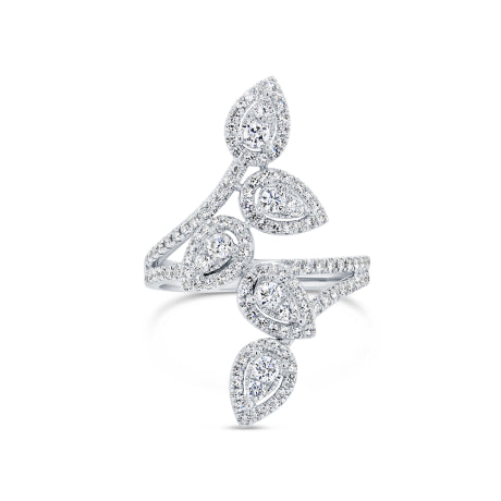 0.72ct 14k White Gold Diamond Lady's Ring