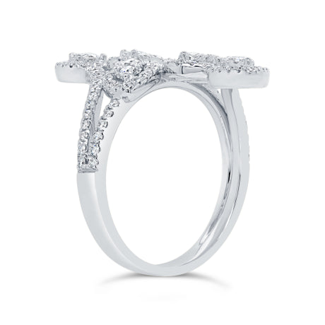 0.72ct 14k White Gold Diamond Lady's Ring