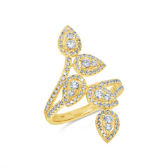 0.72ct 14k Yellow Gold Diamond Lady's Ring