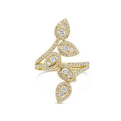 0.72ct 14k Yellow Gold Diamond Lady's Ring