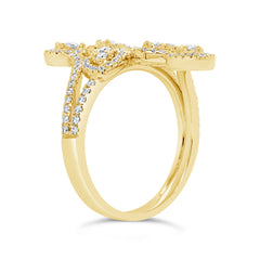 0.72ct 14k Yellow Gold Diamond Lady's Ring