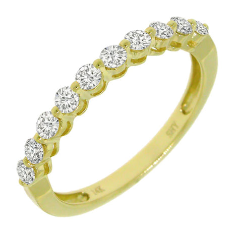 0.47ct 14k Yellow Gold Diamond Lady's Band Size 4.75