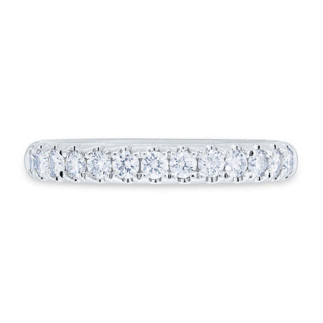0.55ct 14k White Gold Diamond Lady's Band Size 7.5