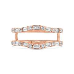0.70ct 14k Rose Gold Diamond Lady's Ring Guard