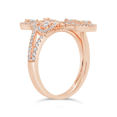 0.72ct 14k Rose Gold Diamond Lady's Ring