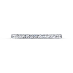 0.40ct 18k White Gold Diamond Lady's Band Size 6.5