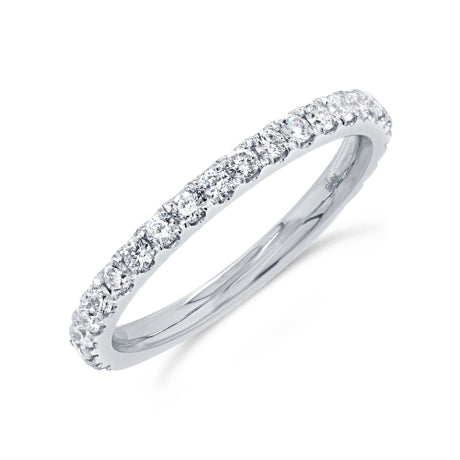 0.38ct 14k White Gold Diamond Lady's Band
