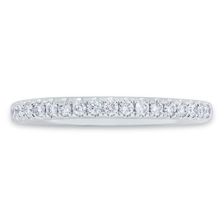 0.25ct 18k White Gold Diamond Lady's Band Size 6
