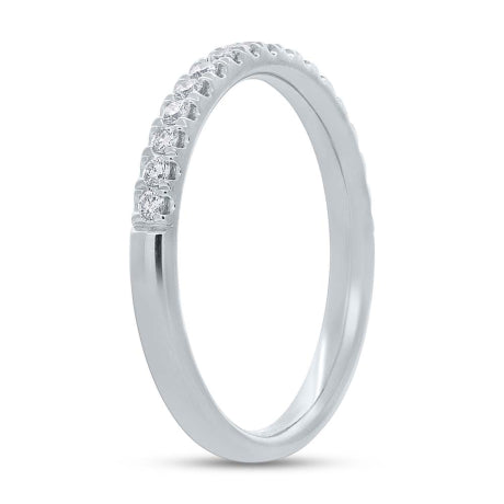 0.25ct 18k White Gold Diamond Lady's Band Size 6