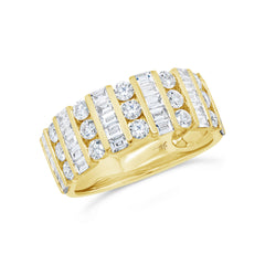 1.65ct 14k Yellow Gold Diamond Baguette Lady's Ring