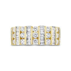 1.65ct 14k Yellow Gold Diamond Baguette Lady's Ring