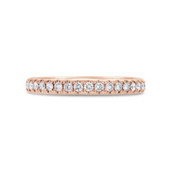 0.46ct 14k Rose Gold Diamond Lady's Band Size 6